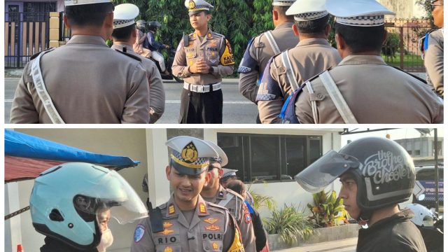 Ops Patuh Semeru 2025, Satlantas Polres Blitar Sampaikan Pesan Humanis Kepada Pelanggar Lalu Lintas