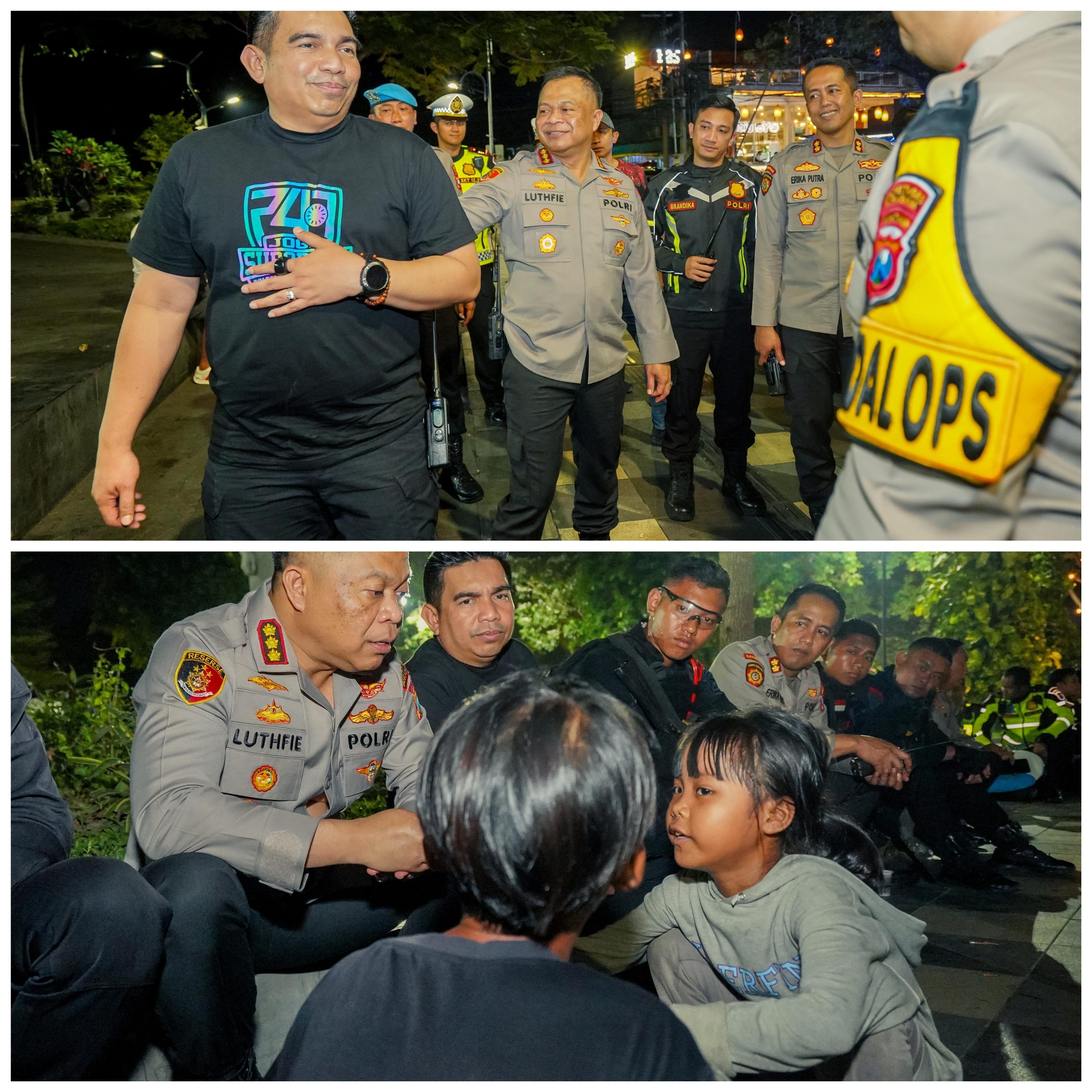 Malam Surabaya Lebih Aman: Kapolrestabes Pimpin Patroli Skala Besar Tiga Pilar Malam Surabaya Lebih Aman: Kapolrestabes Pimpin Patroli Skala Besar Tiga Pilar