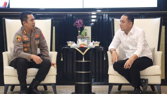Walikota Eri Cahyadi dan Kapolres Pelabuhan Tanjungperak Kolaborasi Ciptakan Kota Surabaya Aman