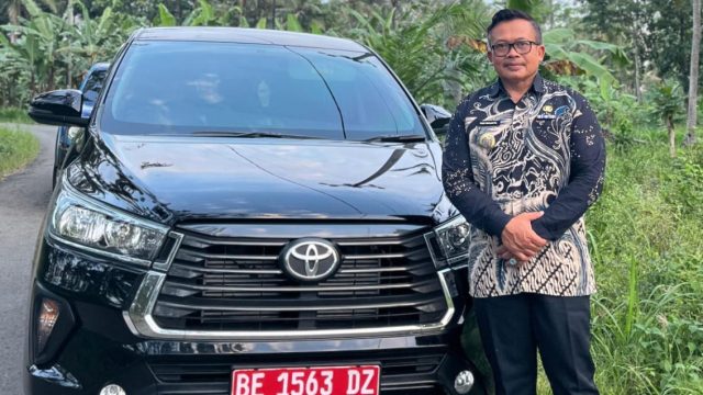 Dukung Kelancaran Tugas dan Operasional, Puji Sukanto Ucapkan Terima Kasih Atas Pemberian Mobil Dinas Baru dari Bupati Lampung Selatan