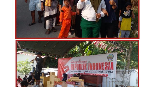 Memeriahkan Hut Ri Ke 80 Pemdes Tanah Merah Laok Gelar Jalan Sehat
