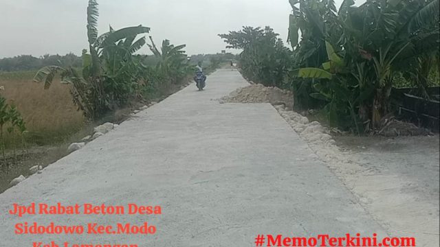 Camat Modo Tegur Kades Sidodowo: Rabat Beton Belum Seminggu Sudah Retak/Pecah