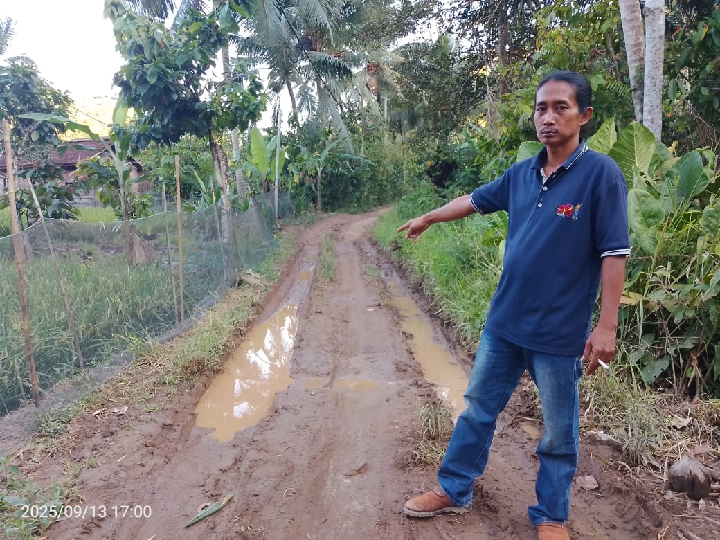 Ketua JWI DPW Lampung Meminta Pemda Pesawaran Segera Sentuh Pembangunan Jl. Dusun Lubuk Tanoh Desa Kubu Batu Way Khilau Ketua JWI DPW Lampung Meminta Pemda Pesawaran Segera Sentuh Pembangunan Jl. Dusun Lubuk Tanoh Desa Kubu Batu Way Khilau