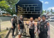 Patroli Polresta Banyuwangi Berhasil Gagalkan Penyelundupan Ribuan Botol Arak Dari Bali