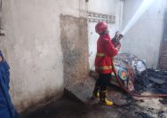 Pabrik Kopra Kebakaran, Tim Damkarmat Posko Tanjung Bintang Bergegas Bantu Padamkan Api
