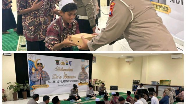 SATPAS Colombo Menggelar Acara Silaturahmi dan Doa Bersama Satlantas Polrestabes Surabaya Yang Dilanjutkan Dengan Pemberian Santunan Kepada Anak-Anak Yatim Piatu