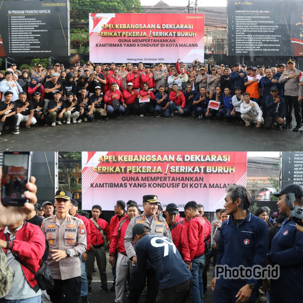 Polresta Malang Kota Perkuat Sinergi Bersama Serikat Buruh Wujudkan Kondusifitas Kamtibmas Polresta Malang Kota Perkuat Sinergi Bersama Serikat Buruh Wujudkan Kondusifitas Kamtibmas