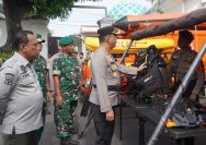 Antisipasi Bencana Hidrometeorologi Polrestabes Surabaya Gelar Apel Kesiapsiagaan