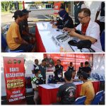 Polres Pelabuhan Tanjungperak Cek Kesehatan Gratis Pengemudi Angkutan Umum dan Ojol
