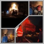 Truk Kebakaran di JTTS KM 16 Bakauheni, Damkarmat Lamsel Bantu Evakuasi "Pantang Pulang Sebelum Api Padam"