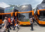 Polres Malang Cek Kelayakan Bus Pariwisata Jelang Nataru