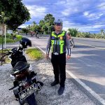 Ditengah Hiruk Pikuk Aktivitas Masyarakat, Anggota Satlantas Polres Lampung Selatan Memberikan Rasa Nyaman dan Aman