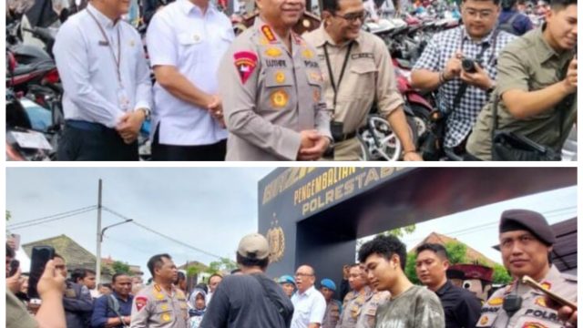 Polrestabes Surabaya Gelar Bazar Ranmor Pengembalian 1050 Unit Motor Siap Dikembalikan