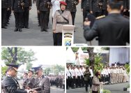 Kapolrestabes Surabaya Sematkan Satya Lencana Pengabdian dan Lantik Pejabat Kasatres PPA–PPO