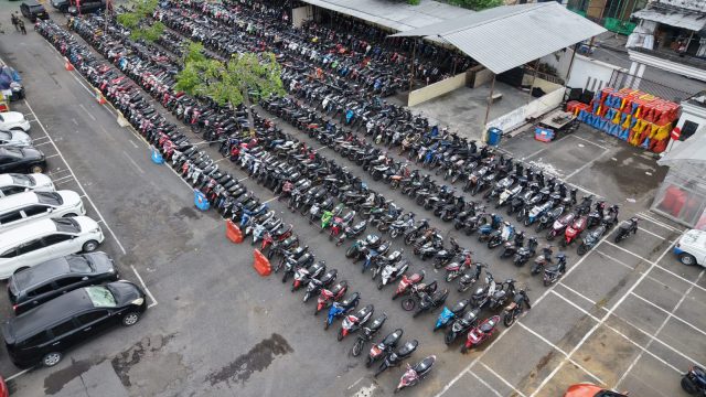 Polrestabes Surabaya Gelar Bazar Ranmor, Ratusan Motor Curian Siap Dipulangkan ke Pemiliknya