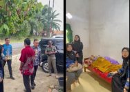 Sigap Merespon Kritikan Terkait Lansia (Lumpuh) Butuh Bantuan, Tim Dinsos Lamsel Bersama Camat Katibung Langsung Home visit