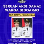 Aksi Damai 10 Februari, Menguji Taji DPRD Sidoarjo Dalam Mengakhiri Perang Dingin Eksekutif