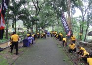 Polres Madiun Gelar Kerja Bakti Serentak Dukung Gerakan Indonesia Asri di Wisata Wahana Grape