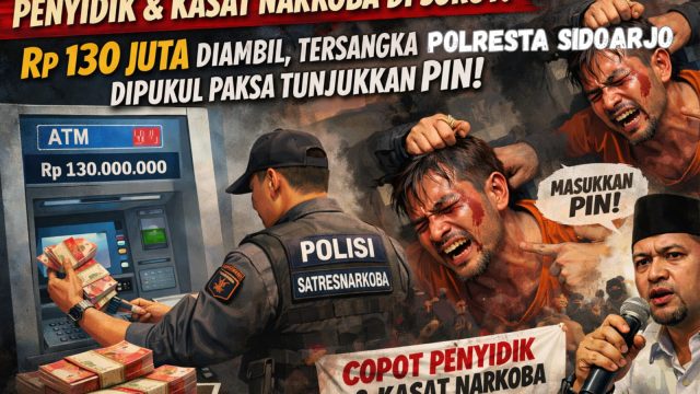 Tersangka Dipukuli dan Dikuras Habis Uang 130 Juta, AMI Desak Kapolda Copot Oknum Penyidik II Sastresnarkoba Polresta Sidoarjo