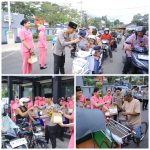 Indahnya Berbagi, Kapolres Madiun Bersama Ketua Bhayangkari Bagikan Takjil