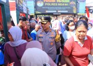 Polres Ngawi Gelar Pasar Murah Masyarakat Sumringah