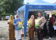 Satgas Ketahanan Pangan Polres Lampung Selatan Gelar Pasar Murah di Polsek Kalianda