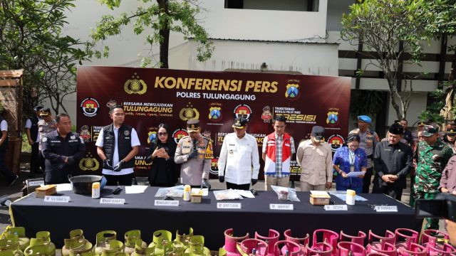 Polres Tulungagung Ungkap Kasus Penyuntikan LPG 3 Kg Dua Tersangka Diamankan