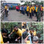 Sambut Hari Bumi 2026, Polsek Asemrowo Bersihkan Kampung Warna-Warni Tambat Labuh Shontoh Laut Surabaya,