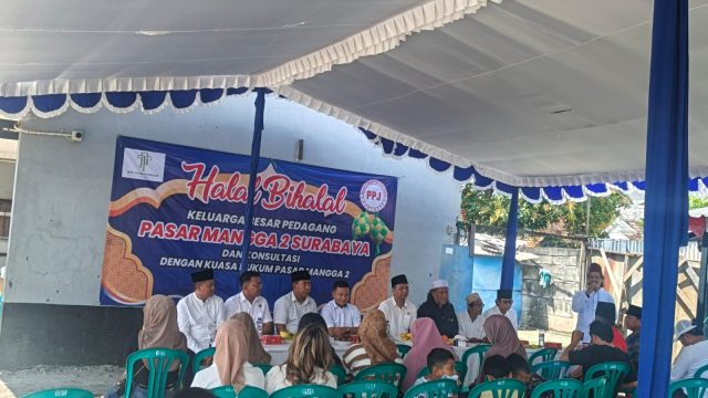 Adakan Halalbihalal Sekaligus Konsultasi Keluarga Besar Pedagang Pasar Mangga 2 Surabaya