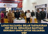 Lapas Kalianda Gelar Tasyakuran HBP ke-62, Serahkan Bantuan Gerobak UMKM Untuk Keluarga WBP