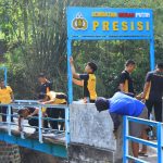 Polres Ngawi Rampungkan Perbaikan Jembatan Merah Putih Presisi di Blandongan