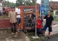 Sepanduk "Waspada Curanmor" Terpasang Bukan Sekedar Pengumuman, Aipda Deni Madyistira : Bukti Nyata Polri Cinta dan Peduli Terhadap Masyarakat