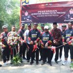Polres Blitar Kota Resmikan Jembatan Merah Putih Presisi Penghubung Dua Desa
