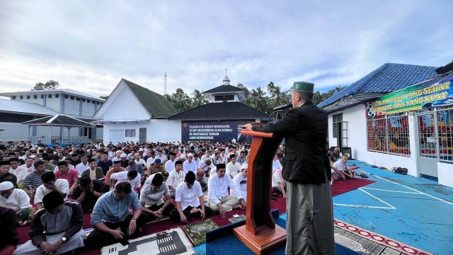 Lapas Kalianda Laksanakan Sholat Idul Adha dan Pemotongan Hewan Kurban dengan Khidmat