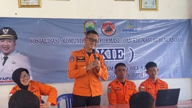 Perkuat Mitigasi Berbasis Komunitas, BPBD Lampung Selatan Gandeng Basarnas Gelar Pelatihan Medis Darurat dan Evakuasi di 4 Destana