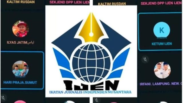 ‎Jelang Rakernas, DPP dan DPW IJEN Adakan Rapat Koordinasi secara Virtual