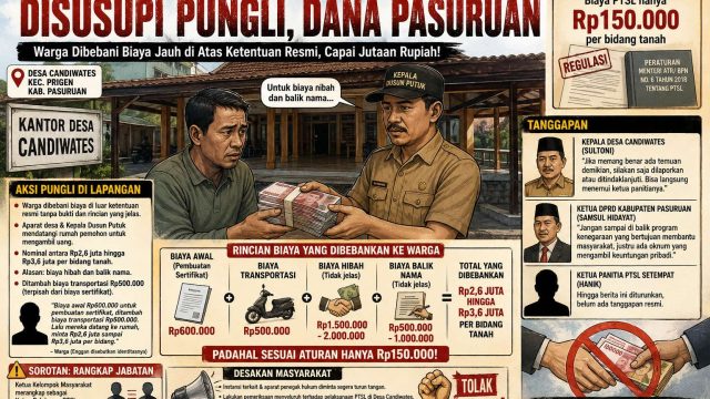 Biaya Hibah & Balik Nama Jadi Alasan Pungli PTSL, Warga Candiwates Keluhkan Pembengkakan Biaya