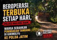 Beroperasi Terbuka Setiap Hari, Polres Malang Diam; Warga Serahkan Penindakan Tambang ke Polda Jatim
