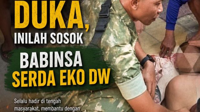 Hadir di Suka maupun Duka, Inilah Sosok Babinsa Serda Eko DW