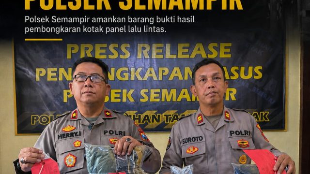 Pengungkapan Kasus Polsek Semampir: Pelaku Pencurian Perangkat Traffic Light Berhasil Diamankan