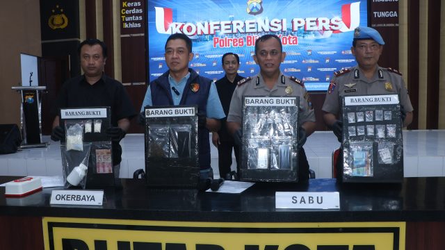 Polres Blitar Kota Ungkap Kasus Narkoba 14 Tersangka Diamankan