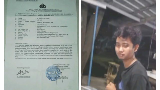 Kasus Pengeroyokan di Polsek Tulangan Berjalan  1 Tahun , Keluarga Korban Minta Kejelasan