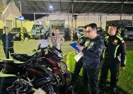 Polres Mojokerto Kota Amankan 80 Pemuda Konvoi,1 orang Kedapatan Bawa Sajam