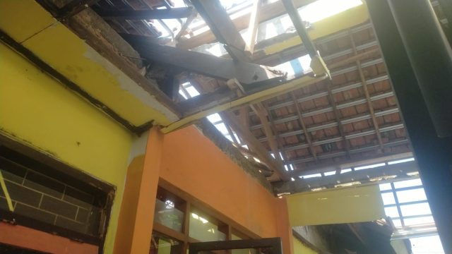 Diduga Dikerjakan Asal-asalan, Proyek Rehab SMPN 1 Paserpan Dikeluhkan Pihak Sekolah
