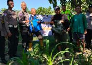 Dukung Swasembada Pangan, Polrestabes Surabaya Serahkan Bantuan Alat Pertanian kepada Petani Jambangan