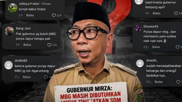 Pernyataan MBG Berbalik Jadi Bumerang, Gubernur Lampung Dihujat Netizen
