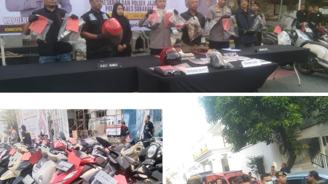 Satreskrim Polrestabes Surabaya Berhasil Amankan Komplotan Kasus Kejahatan 3C Di Semua Jajaran Polsek 163 Kasus Berhasil di Ungkap