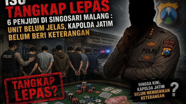 ‎Isu Tangkap Lepas 6 Penjudi di Singosari Malang : Unit Belum Jelas, Kapolda Jatim Belum Beri Keterangan