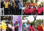 Olahraga Seduluran Arek Arek Suroboyo Bersama Polrestabes Surabaya Memperingati Hari Bhayangkara KE-80