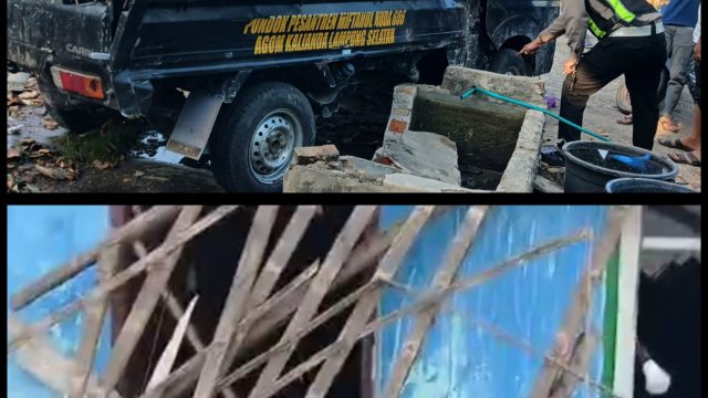 Diduga Hilang Kendali, Mobil Pickup Milik Ponpes Miftahul Huda Hantam Rumah Warga, Mengakibatkan 2 Korban Meninggal 5 Luka Berat